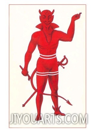 Devil with Sword and Paintbrush