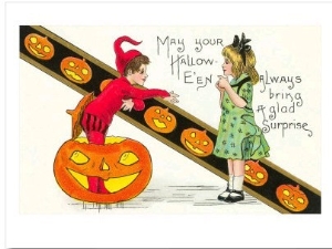 Halloween, Children with Jack O