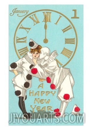 Happy New Year, Clowns and Clock