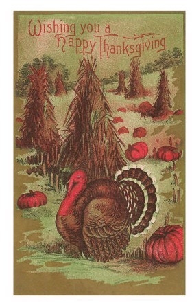 Thanksgiving Turkey and Corn Sheaves