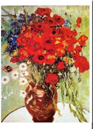 Vase with Daisies and Poppies