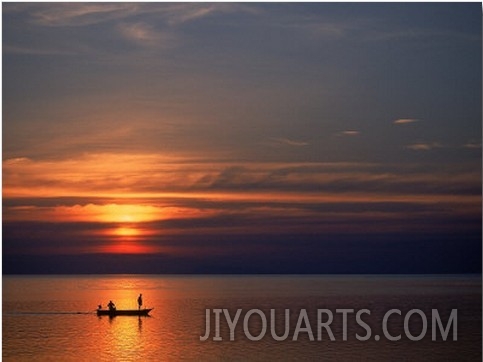 Boat at Sunset, Koh Phangan, Thailand