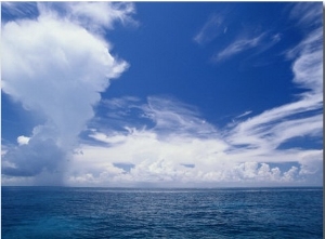 Scenic View of the Clouds off Key Largo
