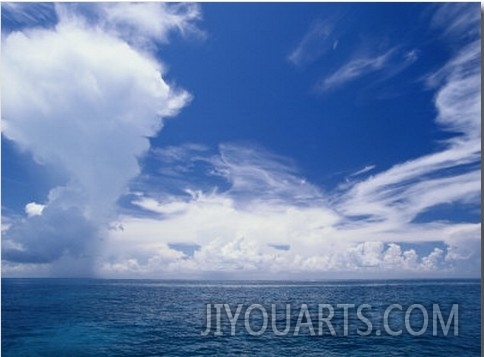 Scenic View of the Clouds off Key Largo