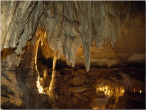 Delicate Limestone Rock Formations in Mammoth Cave