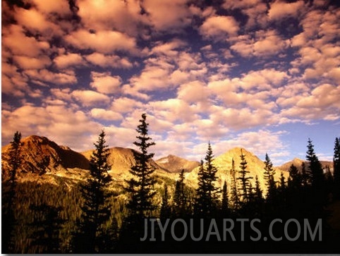 Peaks and Sky from Diamond Lake Trail, Indian Peaks Wilderness, Colorado