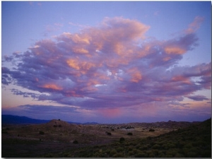 Storm Clouds Gather above a New Mexican Town