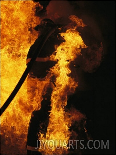The Sewanee Volunteer Fire Department Practices Firefighting