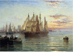 Shipping Below Hull, Evening