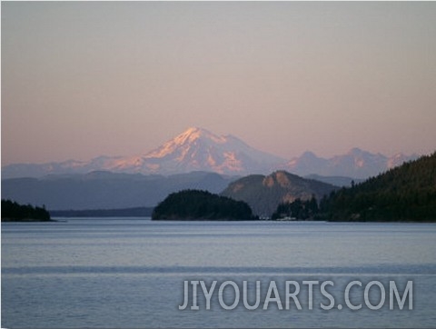 Mount Baker from San Juan Islands, Washington State, USA