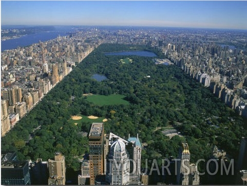 Aerial View of Central Park, NYC