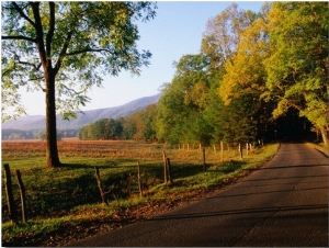 Cades Cove at Sunset, Great Smoky Mountains National Park, USA