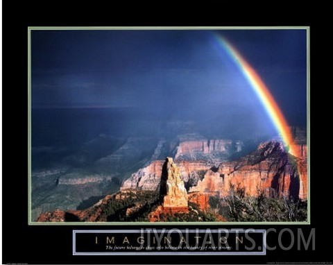 Imagination Mountain with Rainbow