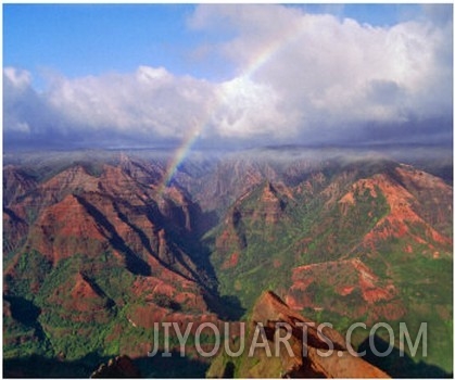 Waimea Canyon with Rainbow