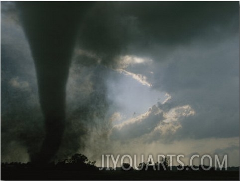 An F3 Category Tornado Swirls Across a South Dakota Prairie