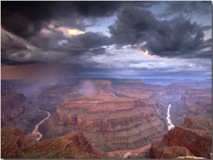 Monsoon Storm in the Grand Canyon, Alarcon Terrace, Conquistador Aisle, Grand Canyon, Arizona