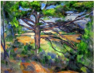 Large Pine Tree and Red Earth, 1890 1895