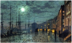 City Docks by Moonlight
