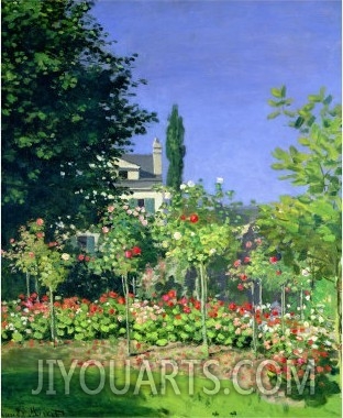 Flowering Garden at Sainte Adresse, circa 1866