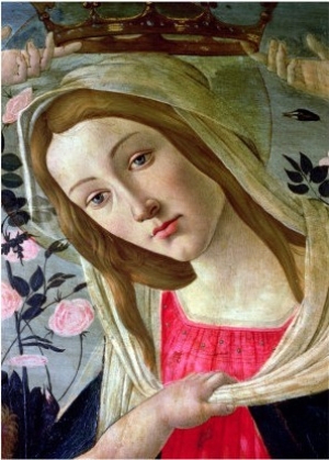 Madonna and Child Crowned by Angels, Detail of the Madonna