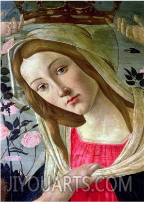 Madonna and Child Crowned by Angels, Detail of the Madonna