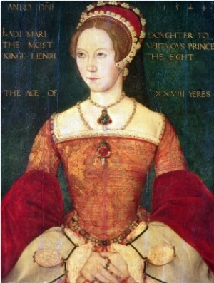 Portrait of Mary I or Mary Tudor (1516 58), Daughter of Henry VIII, at the Age of 28, 1544