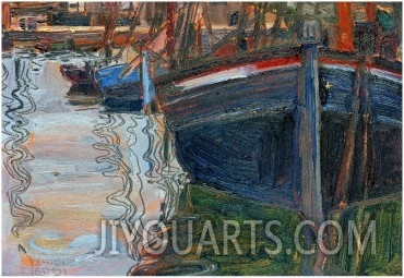 Boats Mirrored in the Water, 1908