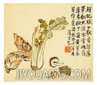 Flowers and Bird, Vegetables and Fruits