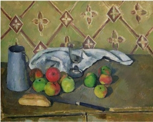 Fruit, Serviette and Milk Jug, c.1879 82