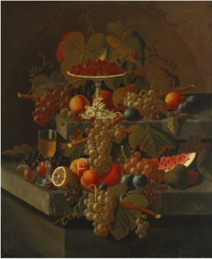 Still Life with Grapes and Fruit