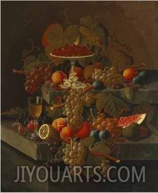 Still Life with Grapes and Fruit