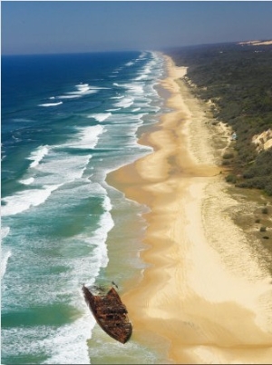 Wreck of the Maheno, Seventy Five Mile Beach, Fraser Island, Queensland, Australia