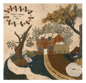 Needlework Picture, Pennsylvania, 1827