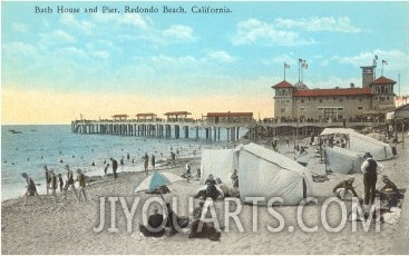 Bath House and Pier, Redondo Beach