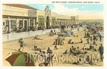 Bath House, Mission Beach, San Diego, California