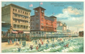 Hotels on Boardwalk, Atlantic City, New Jersey