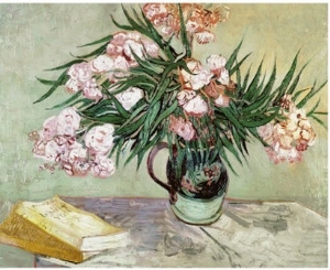 Vase with Oleanders and Books, c.1888