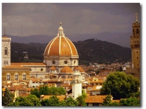 Skyline Including Duomo and Tower, Florence, Tuscany, Italy