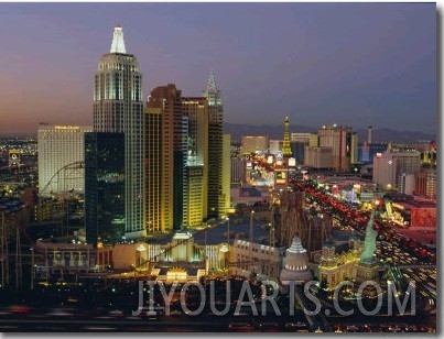 New York, New York Hotel and Casino and the Strip, Las Vegas, Nevada, USA