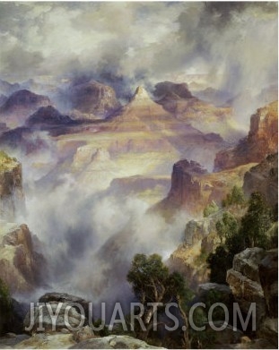 Canyon Mists Zoroaster Peak, Grand Canyon