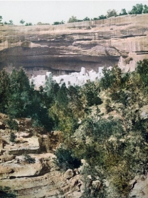 Cliff Palace Mesa Verde General View Colorado