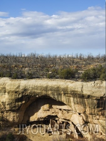 Cliff Palace Ruins in Mesa Verde, Mesa Verde National Park, Colorado, USA