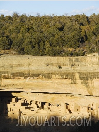 Cliff Palace Ruins in Mesa Verde, Mesa Verde National Park, Colorado, USA