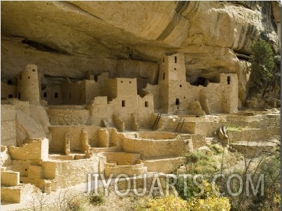 Cliff Palace, Mesa Verde National Park, Colorado, USA, c. 1200, Anasazi Dwellings