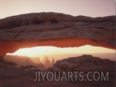 Mesa Arch and Washer Woman Rock Formation