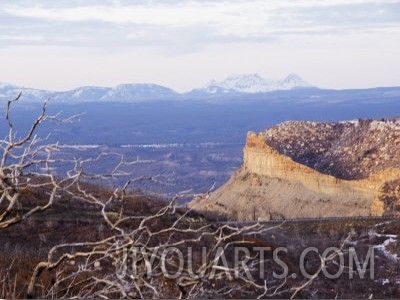 Pueblo Ruins in Mesa Verde, Mesa Verde National Park, Colorado, USA