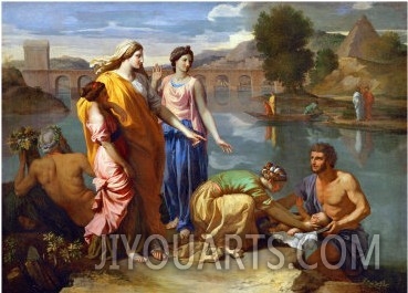Moses Saved from the Floods of the Nile by the Pharaoh