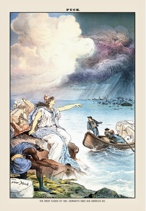 Puck Magazine  The Great Floods of 1883