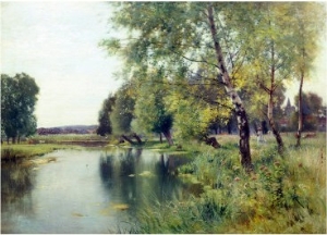 River Landscape in Summer