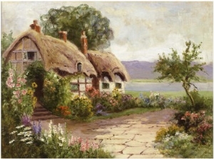 Cottage and Flower Garden
